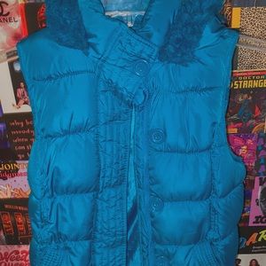 Blue Puffer Vest